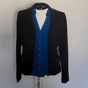 Grace Elements Cotton Acrylic Knit Blazer